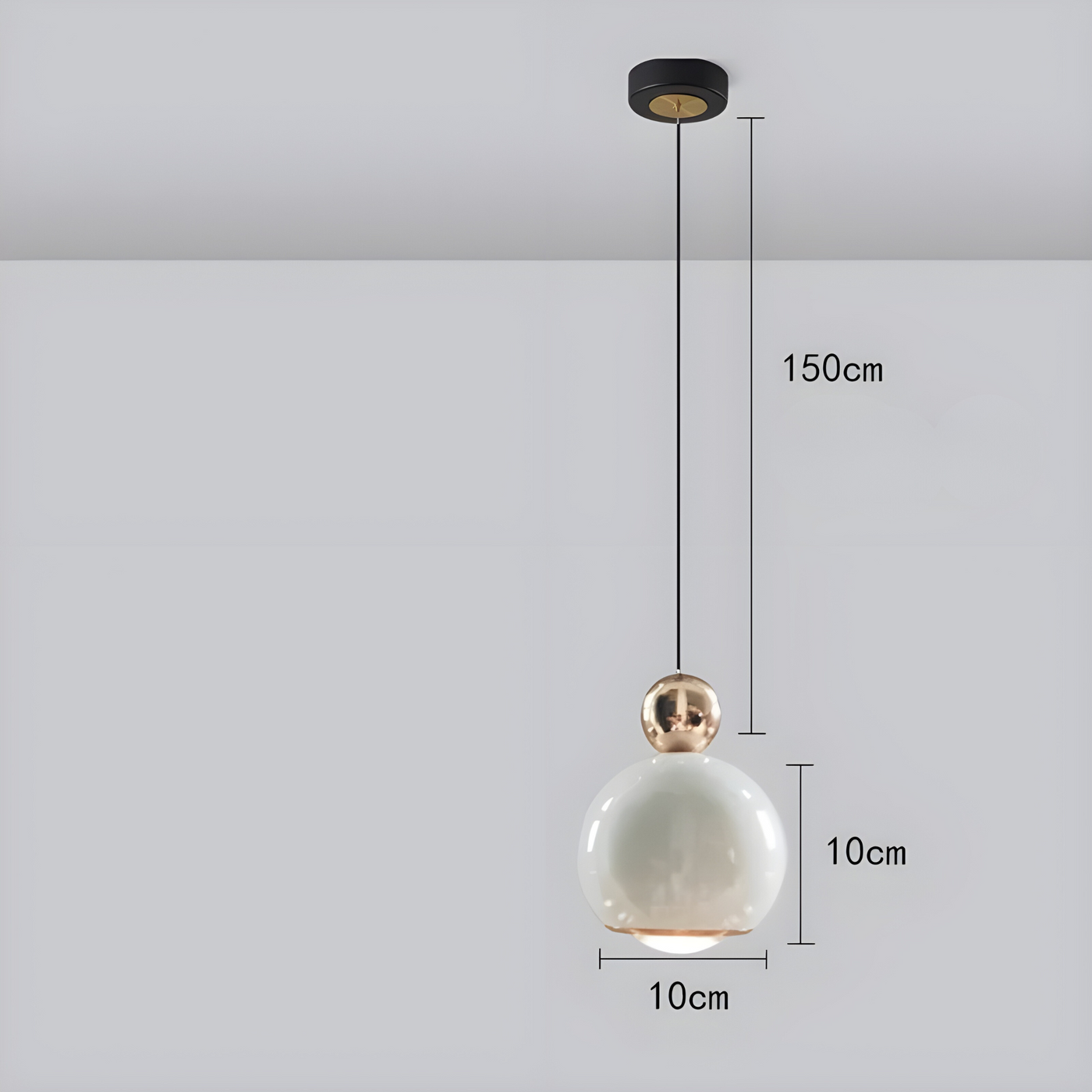 AcrylicSphere Light - Nordische sphärische Pendelleuchte