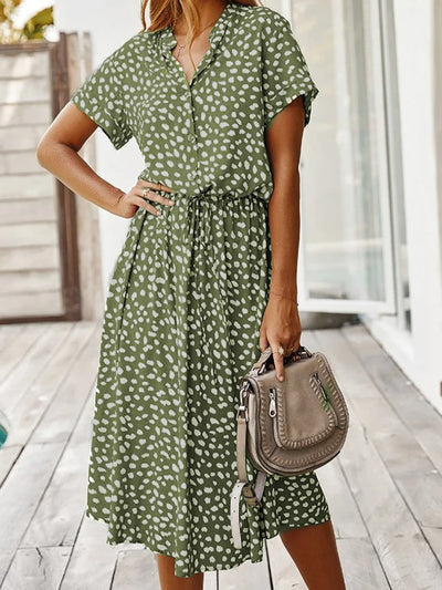 Vexana - Luftiges Sommerkleid Damen mit Druck Elegant
