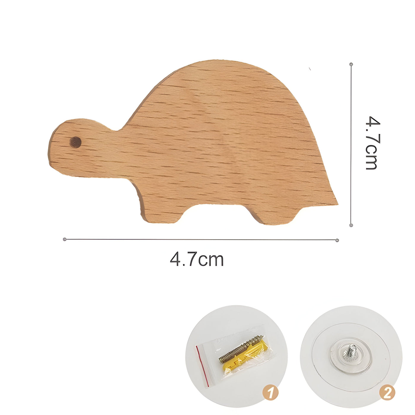 WoodWhimsy Hook - Tierförmiger Wandhaken aus Holz