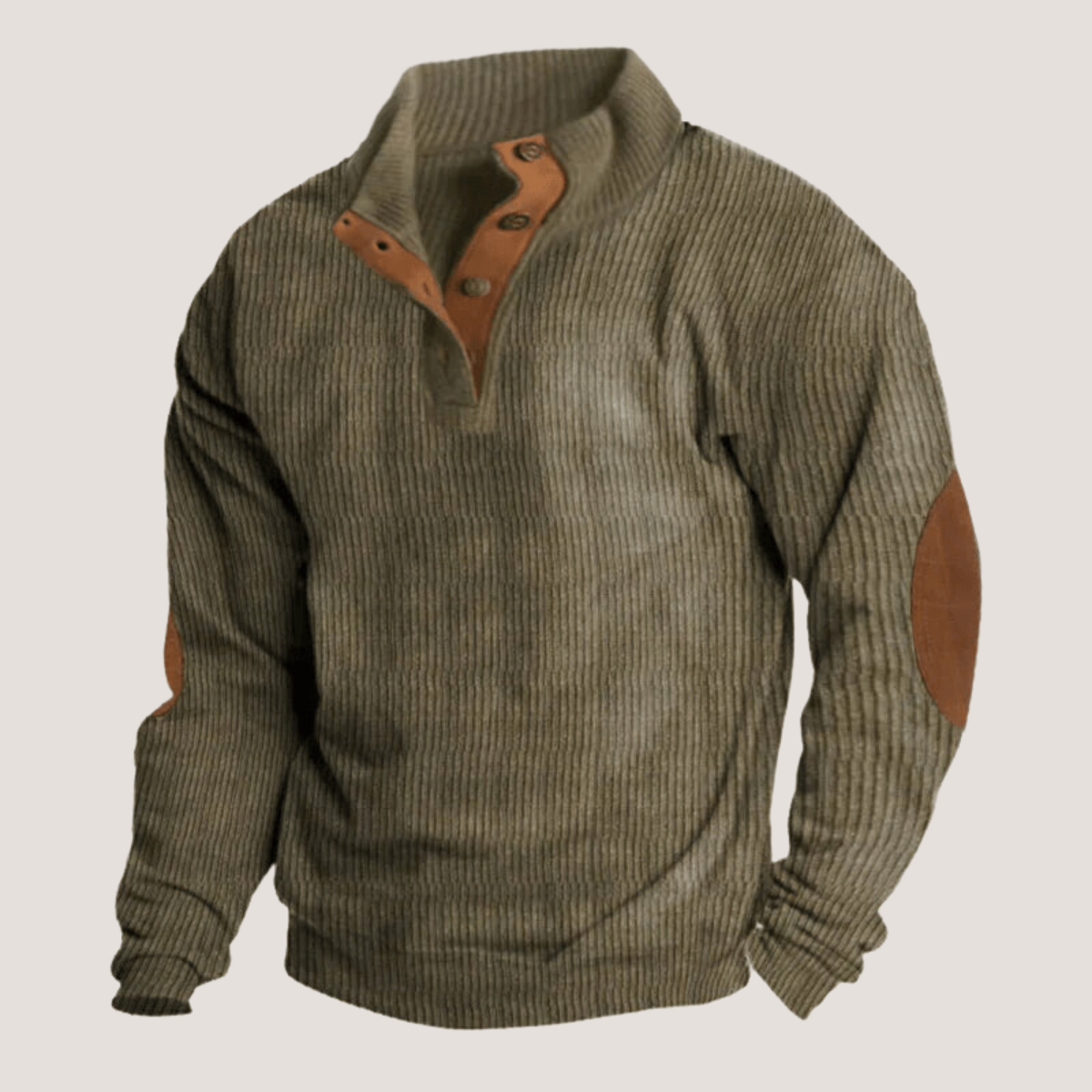 Allen | Kordpullover mit Stehkragen