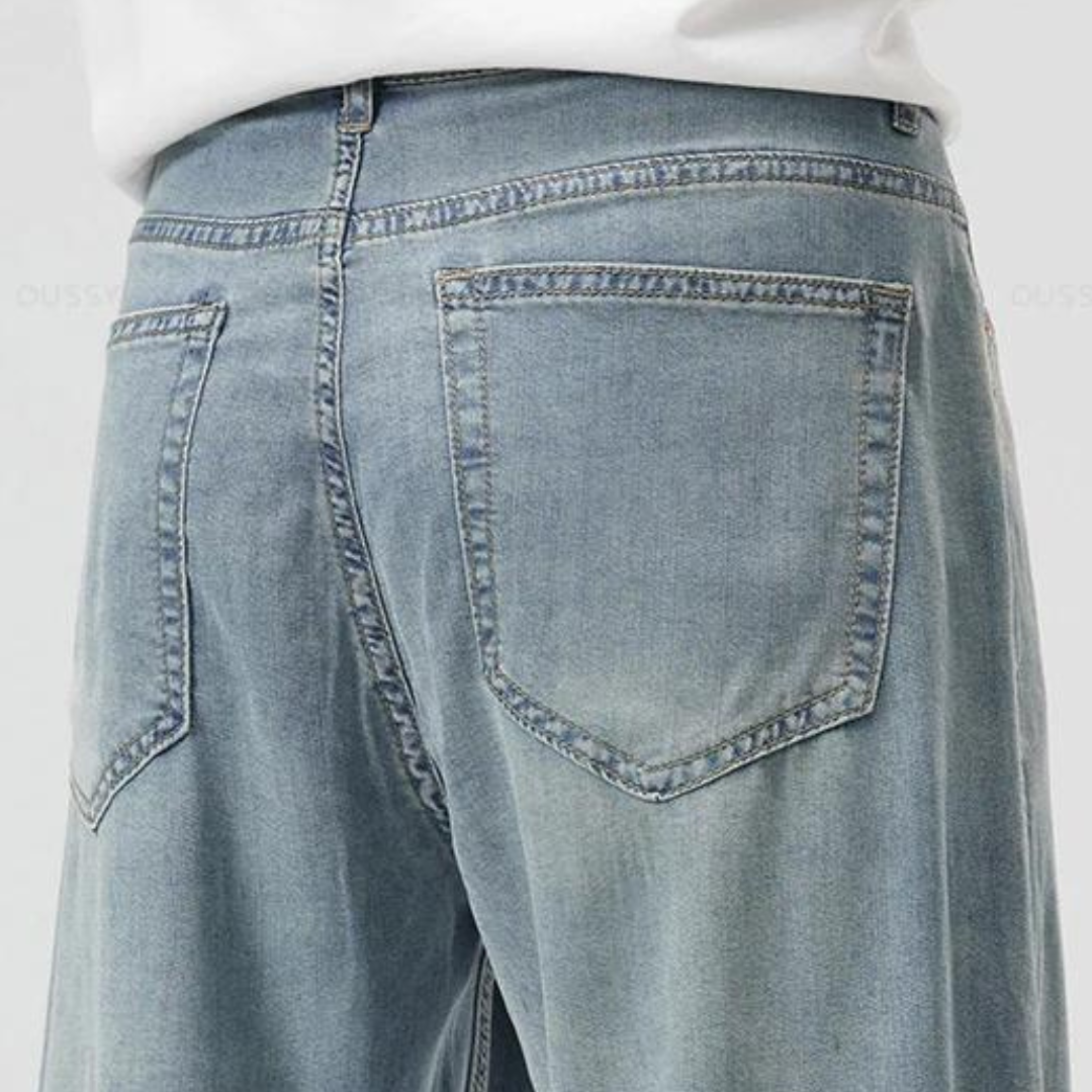 Teofilo - Stilvolle Hose Mit Weitem Bein