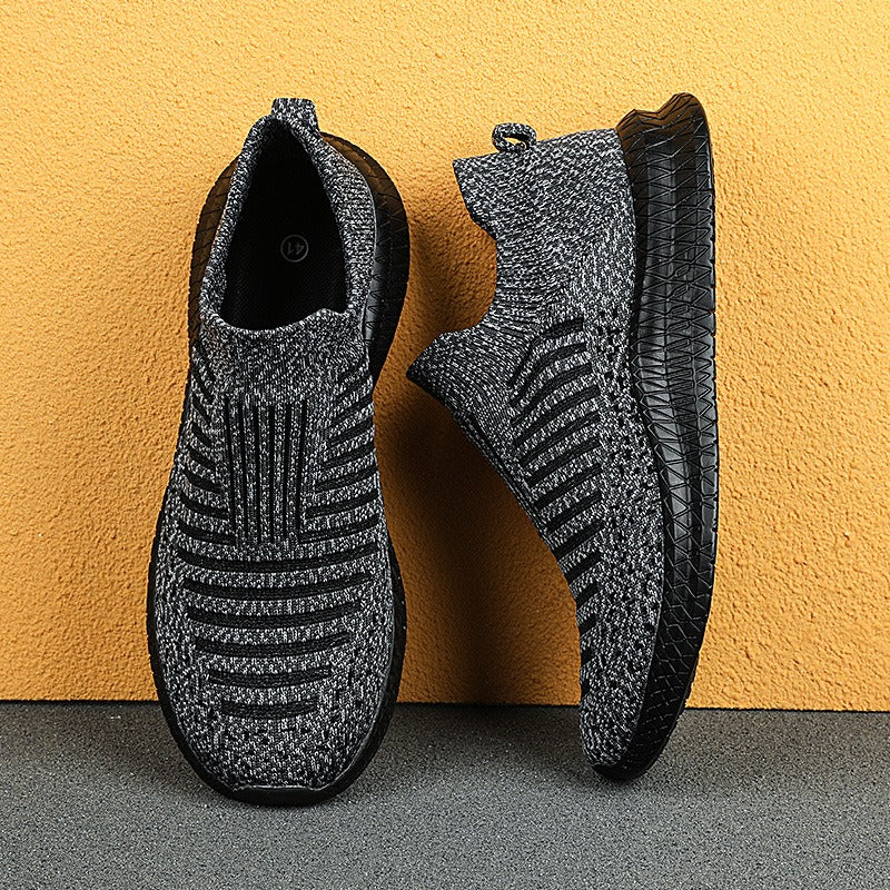 Herren Turnschuhe aus rutschfestem Stoff modern graphitblau - Modell Dorian