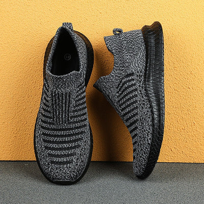 Herren Turnschuhe aus rutschfestem Stoff modern graphitblau - Modell Dorian