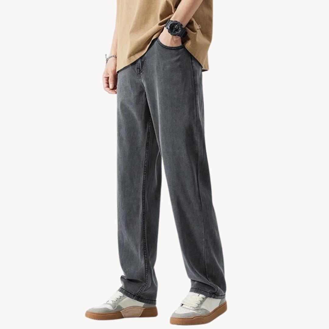 Teofilo - Stilvolle Hose Mit Weitem Bein