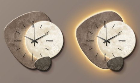 Minimalistische Wanduhr im skandinavischen Design - NordiqTime