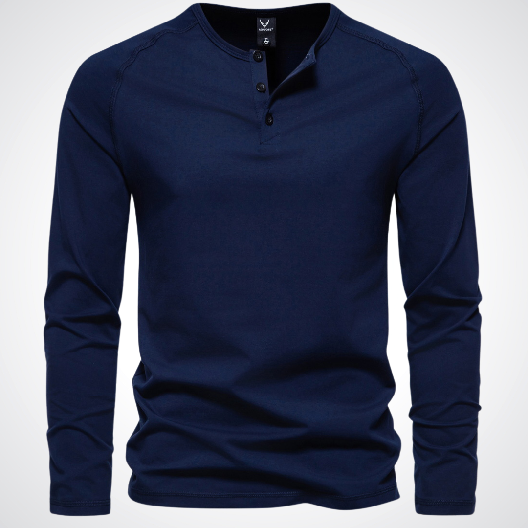 Joshua | Rundhals-Langarmshirt