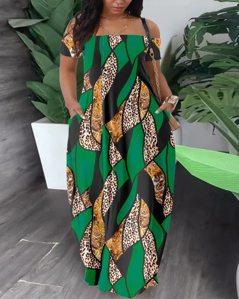 Tanya - Farbenfrohes Safari-Kleid in Übergröße