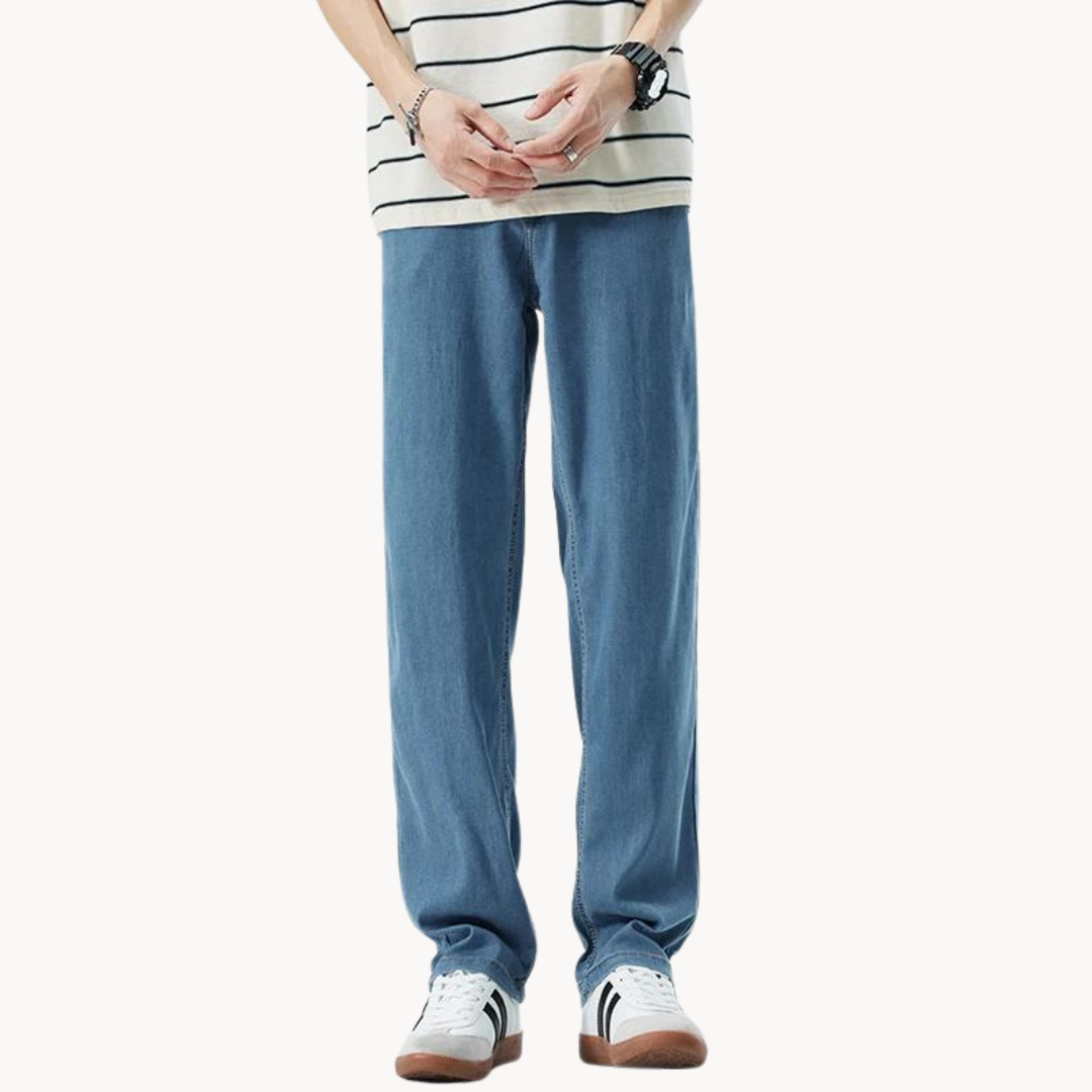 Teofilo - Stilvolle Hose Mit Weitem Bein
