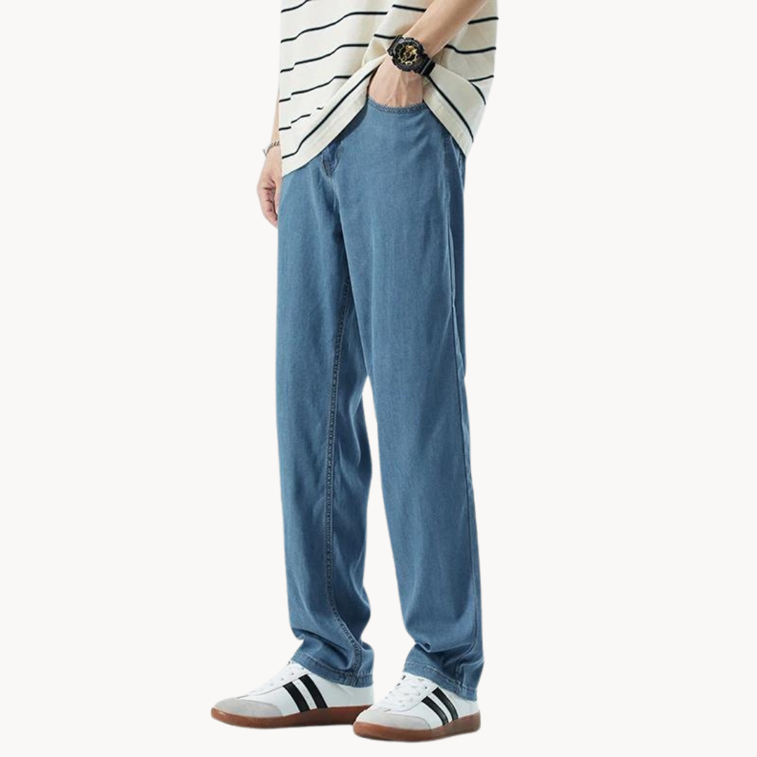 Teofilo - Stilvolle Hose Mit Weitem Bein