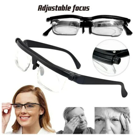 Verstellbare Brille für Nah- und Fernsicht - VisiFlex
