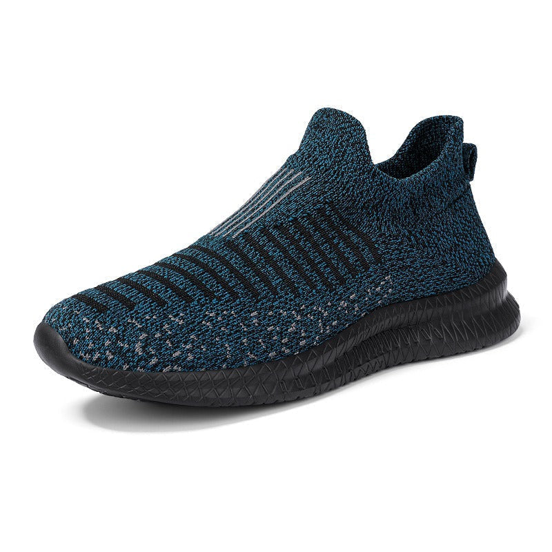 Herren Turnschuhe aus rutschfestem Stoff modern graphitblau - Modell Dorian