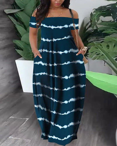 Tanya - Farbenfrohes Safari-Kleid in Übergröße