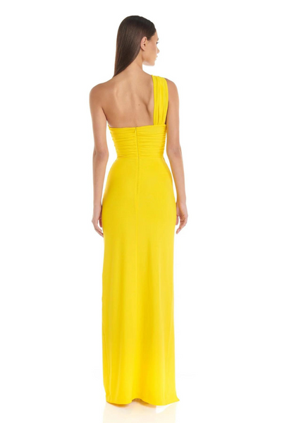 Zikora™ | Maxikleid mit Cut-Outs, One-Shoulder-Schlitz