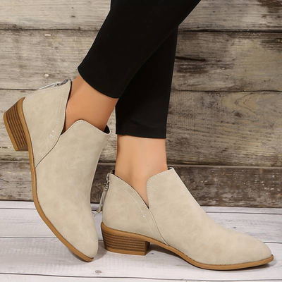 Spitz zulaufende Stiefeletten für Damen