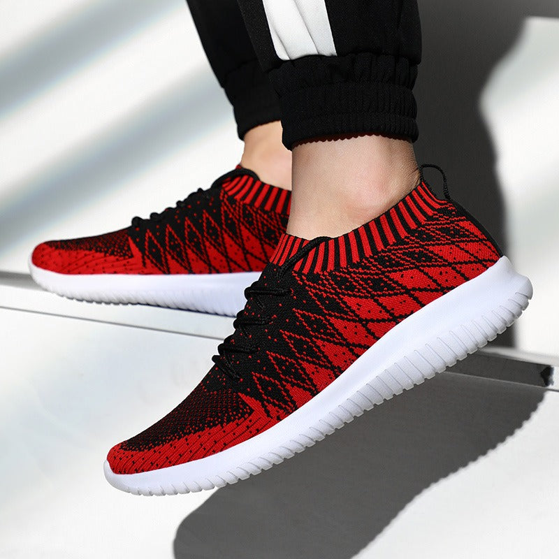 Herren Sportschuhe aus atmungsaktivem, rutschfestem Stoff schwarz - Kairo