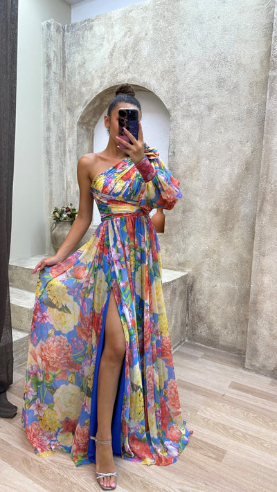 Sylvia - Luftiges Schulterkleid für Sommerfeste