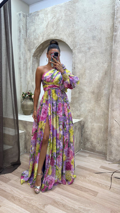 Sylvia - Luftiges Schulterkleid für Sommerfeste