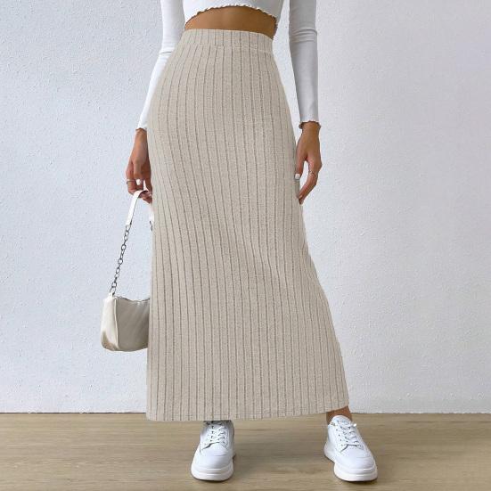 Strickrock mit Seitenschlitz bequem und raffiniert, ideal für einen lässigen und modernen Look