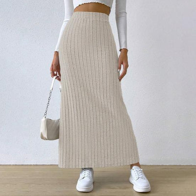 Strickrock mit Seitenschlitz bequem und raffiniert, ideal für einen lässigen und modernen Look
