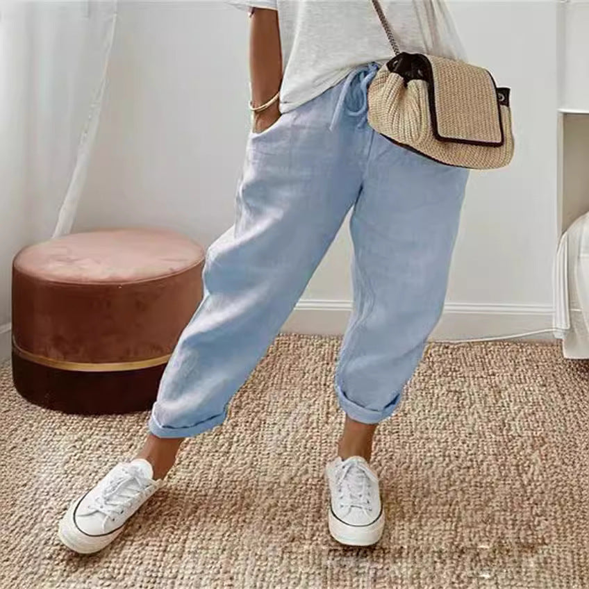Zandrah | Damenjeans mit Taschen und elastischem Bund