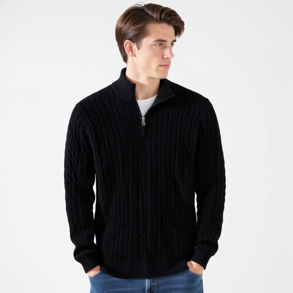 Larry | Strickpullover mit Reißverschluss