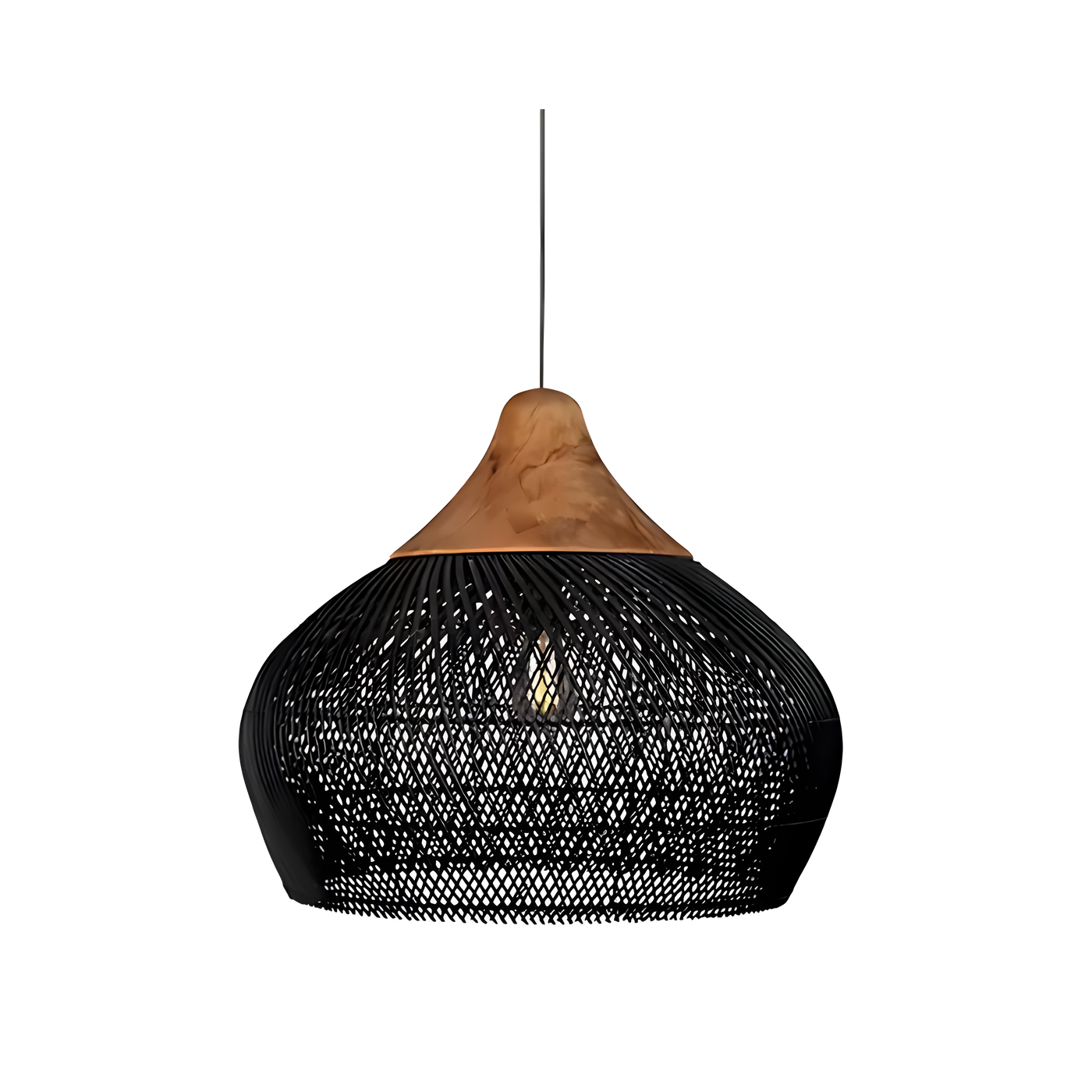BistroBeam Light - Moderne Rattan-Pendelleuchte