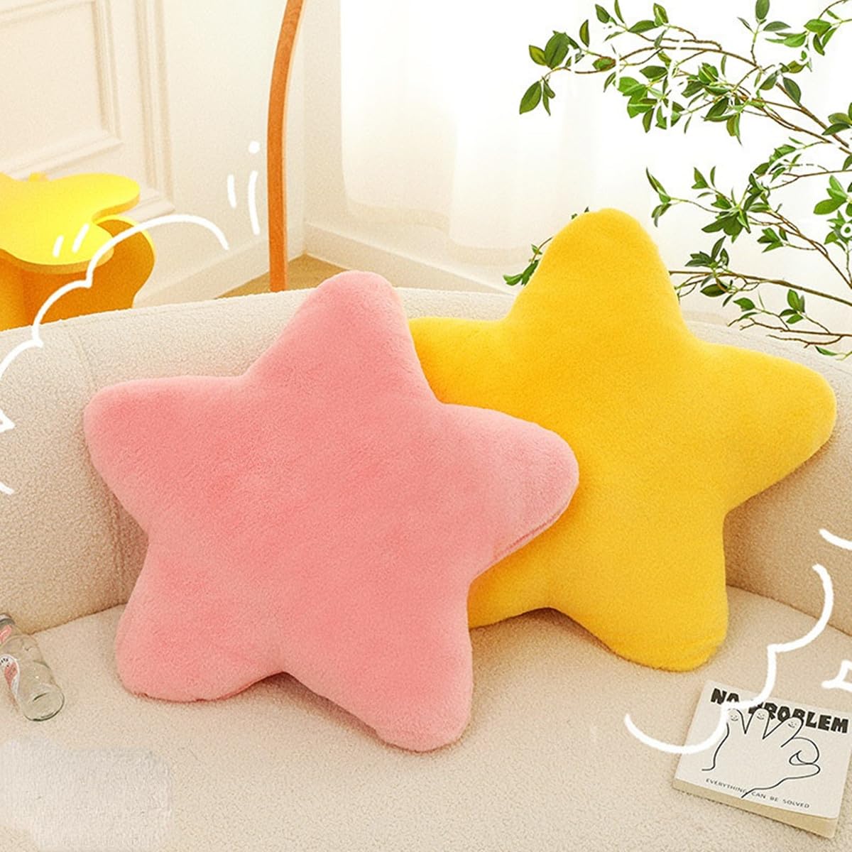 StellarHug Cushion - Dekoratives Kissen in Sternform