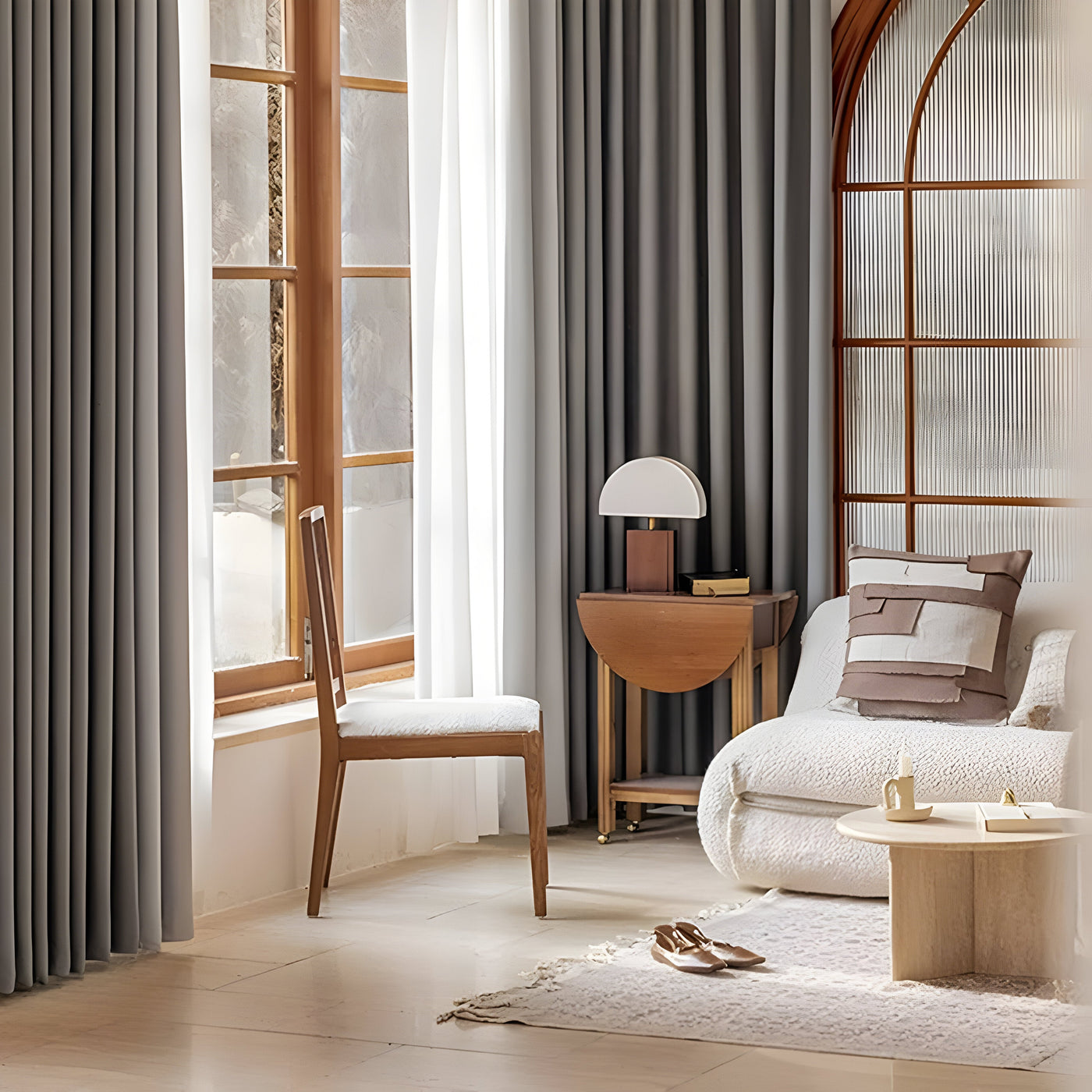 VelvaDrape Curtain - Doppelseitige Jacquard Verdunkelungsvorhänge