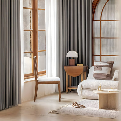 VelvaDrape Curtain - Doppelseitige Jacquard Verdunkelungsvorhänge