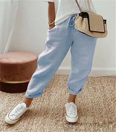Zandrah | Damenjeans mit Taschen und elastischem Bund