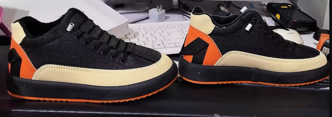 Tenysonn | Freizeitschuhe ohne Schnürsenkel mit eingravierten Nähten