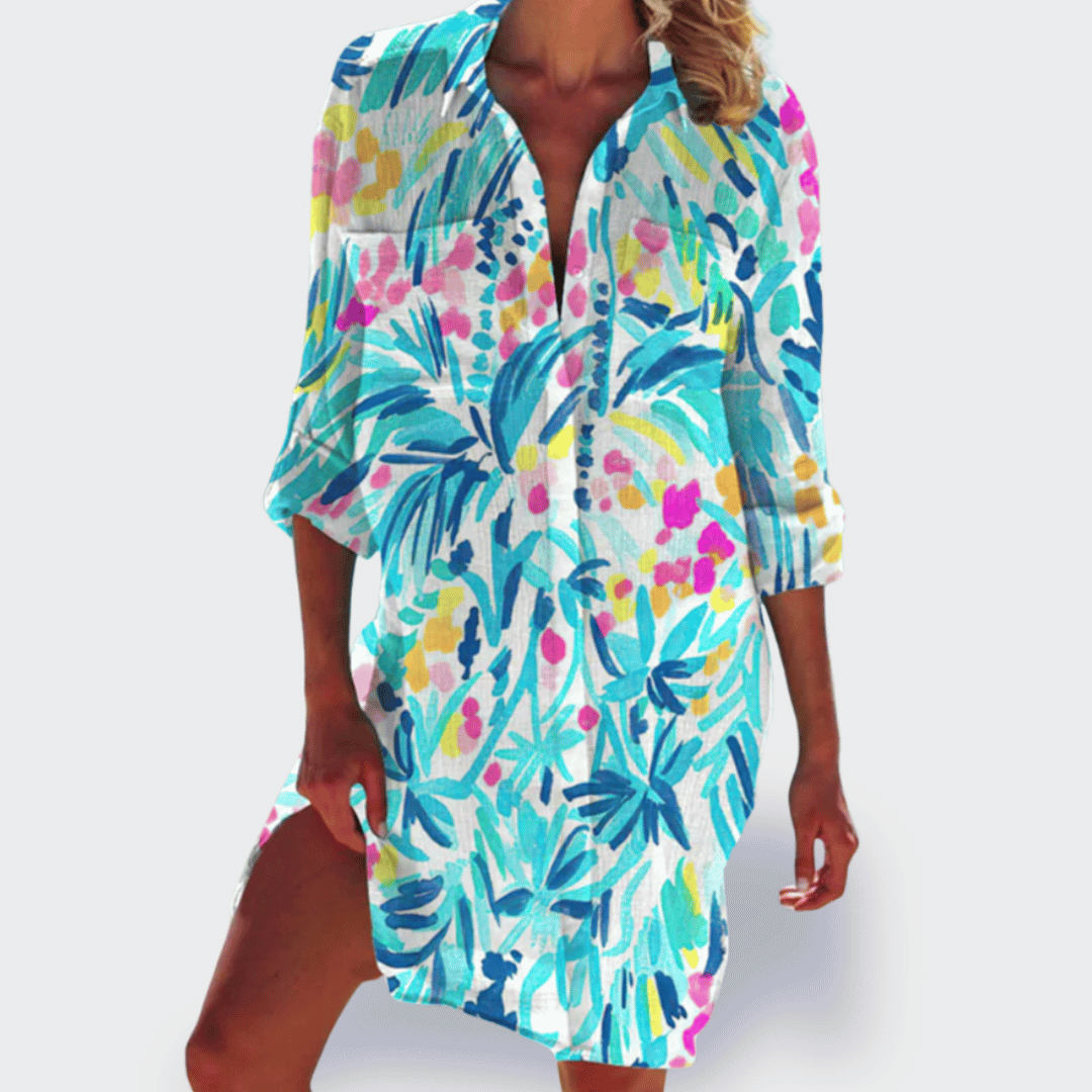Brigitte | Bunte und leichte Sommerrobe