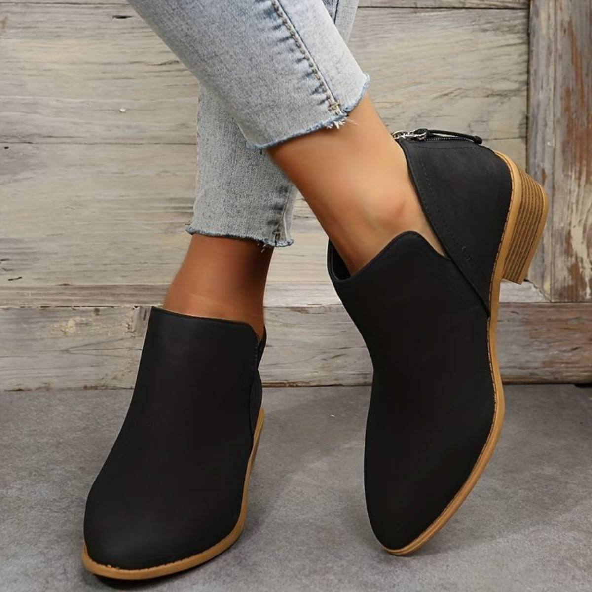 Spitz zulaufende Stiefeletten für Damen