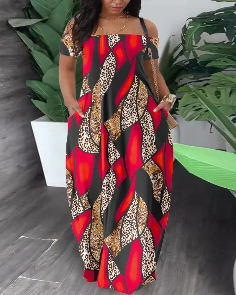 Tanya - Farbenfrohes Safari-Kleid in Übergröße
