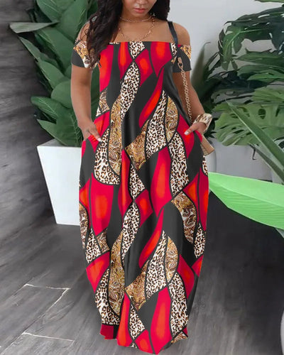 Tanya - Farbenfrohes Safari-Kleid in Übergröße
