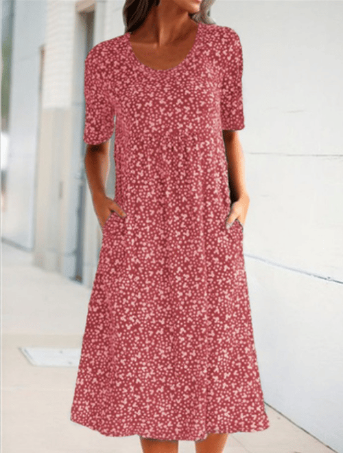 Stilvolles Kleid mit Blumenmuster – Eva | Das perfekte leichte Sommerkleid!