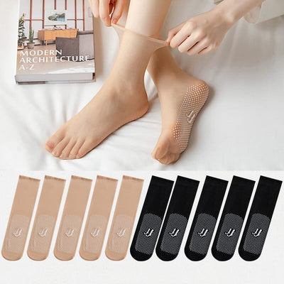 Lily - Rutschfeste Baumwollsocken für Damen