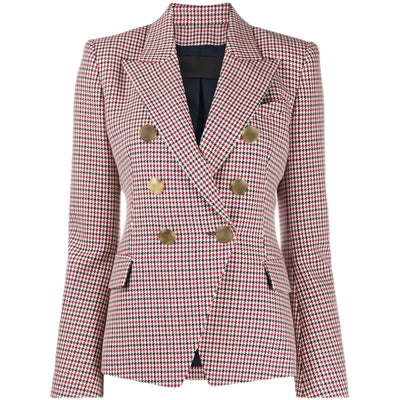 Vivienne | Damen Hahnentritt Blazer mit Doppelknopfleiste
