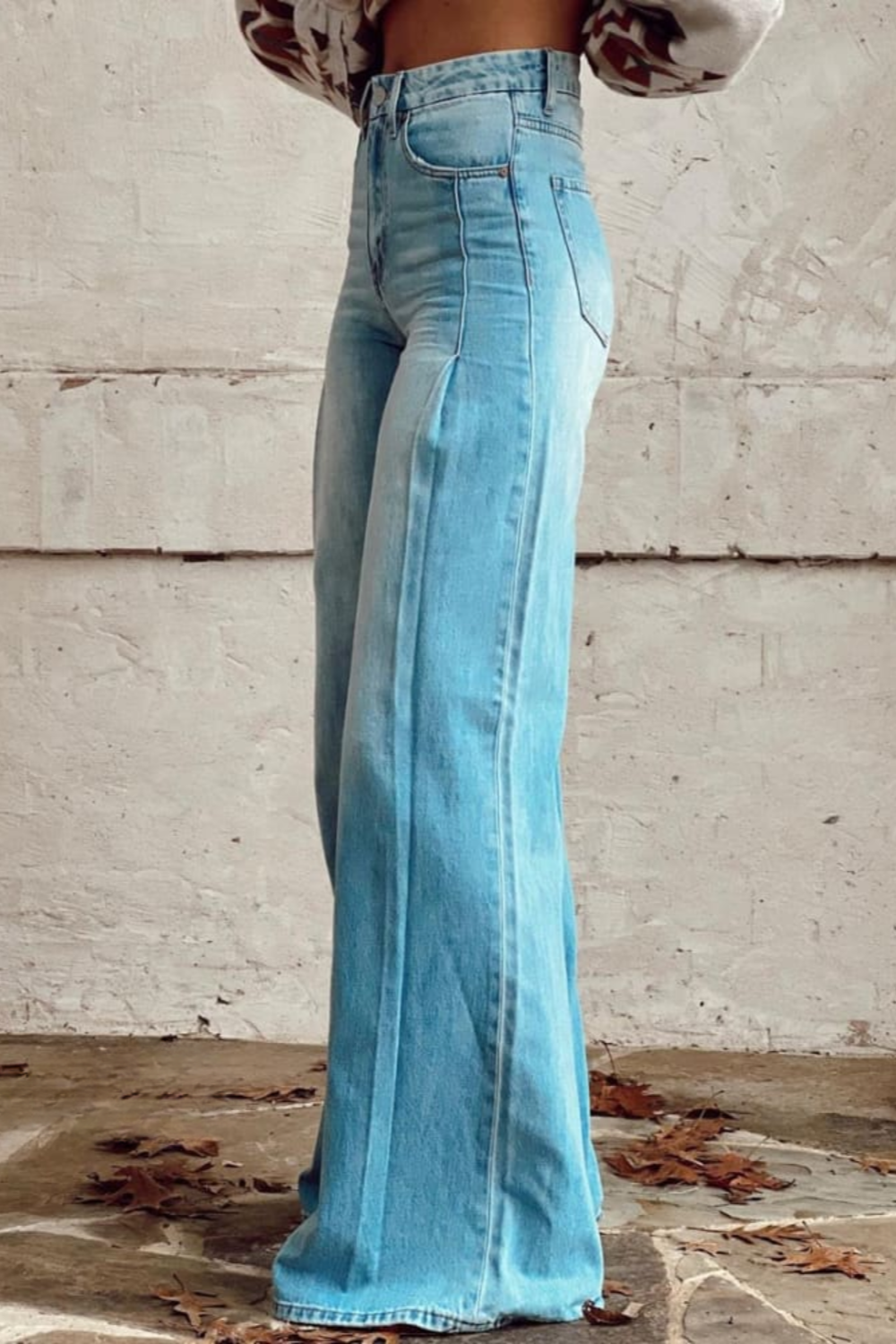 Jamayah | Weite Bein Denim-Hose