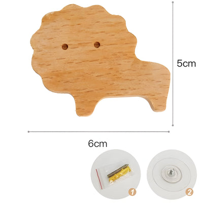 WoodWhimsy Hook - Tierförmiger Wandhaken aus Holz