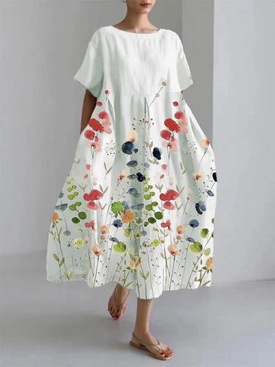 VALENTINA | Florales Sommerkleid mit schmeichelhaftem Schnitt und viel Bewegungsfreiheit