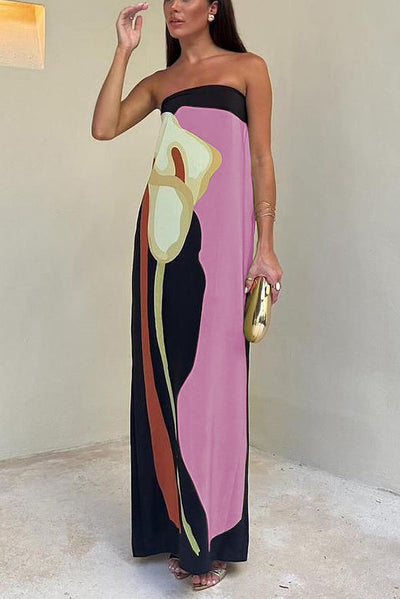 Semma - Off-Shoulder-Maxi mit Blumendruck