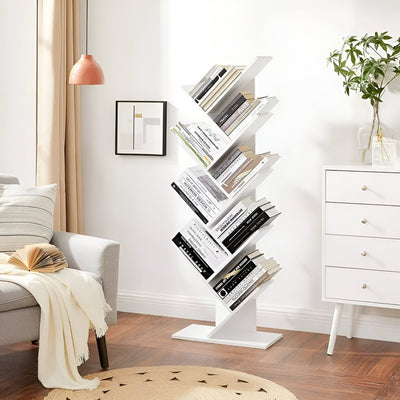 TreeStack Regal – 8-stufiges Holz-Bücherregal