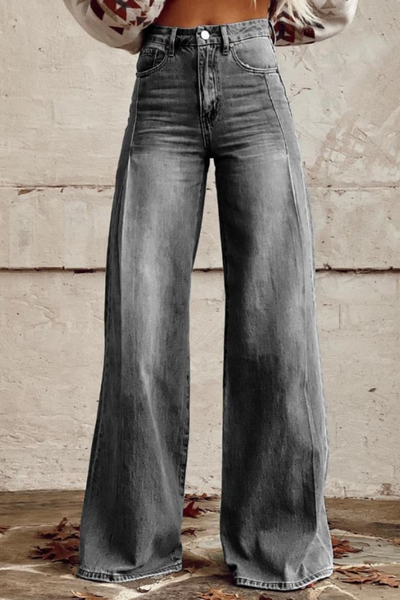 Jamayah | Weite Bein Denim-Hose