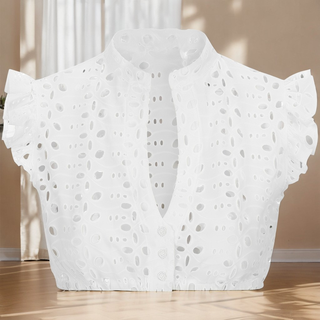 Abegail - Elegante Kurzarm-Bluse für Damen