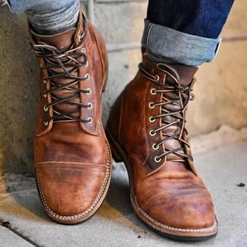 Vintage Lederstiefel für Herren