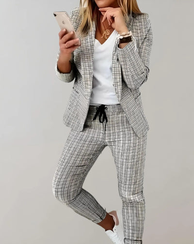 Elegantes set aus blazer und hose für damen - Roderika