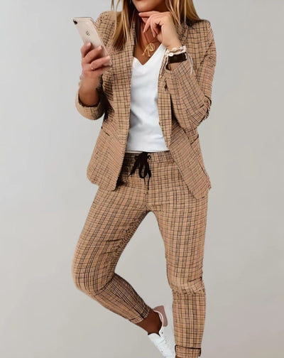 Elegantes set aus blazer und hose für damen - Roderika