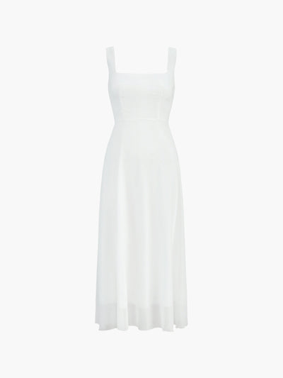 Zeitloses Quadratausschnittkleid