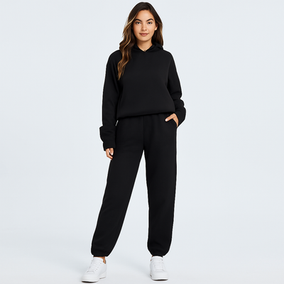 Ultimatives Komfort-Set aus Hoodie und Jogginghose – Gemütliche 2-teilige Loungewear für Frauen